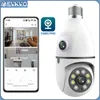 Dual Lens E27 Lamp PTZ WiFi Camera Binnen 4MP Scherm Auto Tracking Beveiliging Surveillance V380 PRO