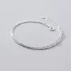 Collana Trustdavis autentico argento sterling 925 dolce minimalista stella 3 strati perline braccialetto a catena per le donne gioielli da sposa DB394