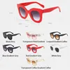 サングラスruobobosize cat eye gradient sunglasses for women vintage outdoor ShoppingファッションデザインフレームレディティーグラスOculos de sol yq240131