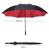 Umbrellas 185CM Ultra Large Golf Umbrella Windproof Strong Long Handle Fishing Parasol Outdoor UV Protection Beach Sunshade Gifts