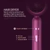 Hair Dryers Hair Dryer with Diffuser Ionic Blow Dryer Professional Portable Hair Dryers Accessories for Women Curly Hair Purple Home Applian Q240131