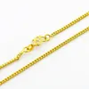 Chains Whole 24K Gold Filled 2mm Link Chain Necklace For Pendant Fashion High Quality Yellow Color Women Jewelry Accessories245n