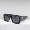 Designers casual zonnebril oversized pijpen sterk driedimensionaal effect gestreept kleur neutraal I013 UV-bestendige luxe zonnebril UV400