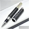 볼 포인트 펜 도매 2023 Limited Writers Edition Victor Hugo Signature Rollerball Pen 동상 캡 사무실 쓰기 편지지 DHY2S