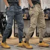 Cargo Trousers Man Harem Y2k Tactical Military Cargo Pants For Men Techwear High Quality Outdoor Hip Hop Work Stacked Slacks 240122