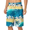 Herenshorts Herenzwembroek Elastische tailleband Zomerstrand Badmode Zakken Mannelijke Hawaiiaanse Pantalones