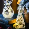 Angel Fairy Glass Light Nordic Night Kawaii Decor Ornaments for Home Living Room Desk Wedding Decoration Accessories Drop 240123
