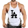 Tanktops voor heren Fitness Man Bodybuilding-shirt Heren Singlet Gymvest Stringer Mouwloos sweatshirt T-shirts Bretels Herenkleding Top YQ240131