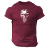 Męskie koszulki Skull T Shirt Gym Odzież Odzież kulturystyka trening ćwiczenia boks MMA Top Fashion Men Fitness Summer Premium TEESH24131
