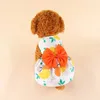 Dog Apparel For Dogs Clothes Small Medium Skirt Pet Dress Chihuahua Pomeranian Daisy Puppy Girl Wedding Costume Princess Decoration