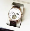 Designer Watch, Men's Watch, Top version 316 Steel L, helautomatisk mekanisk rörelse, mineralförstärkad spegel, diameter 42 tjock 12 läderrem, klassisk retro