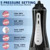 Oral Irrigator 350 ml Water Tank Water Flossser 5 Lägen Portable Dental Water Jet Teeth Cleaner USB Laddning Vattentät Oral Cleaner240129