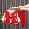 Clothing Sets Spring Autumn Baby Boys Character Clothes Kids Jacket T-shirt Pants 3Pcs Tracksuits Children Cartoon Pattern