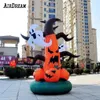 Hurtowy duży nadmuchiwany czarny kot z dyni szalony Halloween Dekoracja imprezy 001