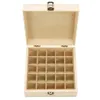 Boîte de rangement en bois 1 pièce, organisateur de transport de bouteilles d'huile essentielle, conteneur avec serrure en métal, bijoux trésor Case215P