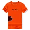 Herren-T-Shirts „Im Fine Graphic“, Neuheit, sarkastischer Film, Halloween-Kostüm, Humor, gruselig, lustiges T-Shirt, Geschenke für Damen und Herren, Kleidung, grafisches T-Shirt