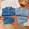 Conjuntos de roupas Milancel 2024 Outono Crianças Conjunto Meninas Denim Roupas Terno