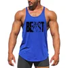 Herrtankstoppar Fashion Workout Sports Shirt Fitness Top Men Gym Tank Clothing Mens Bodybuilding Brand Vest Muscle Sleeveless Singlets YQ240131