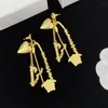 Women Hoop Earrings Designer Jewelry Womens Earring Street Fashion Gold Heart Ear Studs Accessories For Ladies D2210208F277V