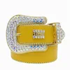 Belts Designer Bb Simon for Men Women Shiny Diamond Belt on Black Blue White with Bling Rhinestones as Gift 5VL0