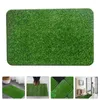 카펫 야외 도어 매트 인공 잔디 입구 양탄자 깔개 가짜 잔디 입구 환영 녹색