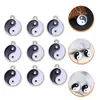 Keychains 27 Pcs Tai Chi Yin Yang Charms Necklace Earrings Pendant Jewelry Making