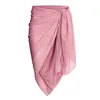 Dameszwemkleding Groen ophangingsgeplooid badpak hoge taille bikini uit één stuk en roze chiffon elegant geschikt voor dames J240131