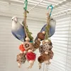 Other Bird Supplies Parrot Toy Natural Wooden Blocks Chewing Cage Bite Molar Colorful Hanging Decoration