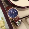 Iwcity Superclone Clean-Factory LW Automatisk klocka Famous Mechanical Grape Portuguese Mens Watch Leather Waterproof Leisure B7LA