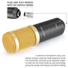 Microphones Microphone Metal Condenser For Laptop Computer Recording Studio Streaming Karaoke Youtube TIKTOK Gaming DJ BM-800