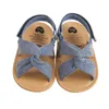 Sandals Breathable Summer Baby Girls Toddlers Simple Style Solid Color Soft Sole Shoes Outdoor Indoor Prewalker