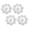 Decorative Flowers 50 Pcs Artificial Simulation Rose Head Heads Craft Making Bouquet For Party White Bride