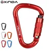 XINDA OUTDOOR ROCK CLIMBINGE CARABINER 25KN SAFETY CONNECTOR LOCK ALUMINIUM ALLOY ALUMINIUM ALLOY SPRINL-LOADEDゲートバックルサバイブ装置240123