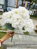 Decorative Flowers Large Artificial Hydrangea Macrophylla Really Touch Big Head DIY Bridal Bouquet Home Garden Wedding Party Decoration