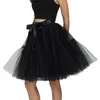 Jupes Sexy Femmes Une Ligne Arc Tulle Tutu Puffy Demi-Corps Jupe Carnaval Tenue Mardi Gras Fête Filles Faldas Y2k Vêtements