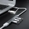 Tipo C USB HUB Dock 3.0 2.0 4 portas Adaptador Multi Splitter OTG para Lenovo HUAWEI Xiaomi Macbook Liga de alumínio