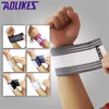 Suporte de pulso 1pcs esporte algodão elástico bandagem mão esporte pulseira ginásio suporte de pulso cinta envoltório fitness tênis polsini suor banda yq240131