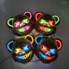 Party Supplies LED Glowing Cosplay Bloody Rabbit Face Mask Scary Animal Holiday Horror Killer Halloween Costume