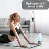 Weingläser 360 ml wasserstoffreiche Wasserflasche SPE PEM-Technologie Tragbarer wiederaufladbarer Generator Gesundes Glas Trinkbecher Bi