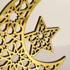 Świecane uchwyty eid dekoracje świecznika uchwyt akrylowy stół stolik centralny Star Moon LED Stands Decor Decor Decor