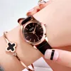 Womens Watch högklassig modeljus lyxig avslappnad blixtpulver dopamin kvarts bältesvattentät klocka o9