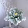 Flores decorativas de linho artificial grande peônia fundo falso pogal adereços decoração de parede festa de casamento acessórios de decoração