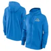 Los Angeles''''''''''''''Men Powder Blue Sideline Club Performansı Tam Zip Hoodie