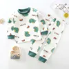 Kläder sätter Pure Cotton Kids Pyjama Set Baby Boys Girls Nightwear Söt tecknad hemkläder Barn