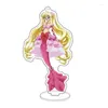 Keychains Anime Figure Mermaid Melody Pichi Pitch Acrylic Stand Cosplay Nanami Ruchia Lucia Hanon Hosho Model Plate Fans Gift Rekvisita