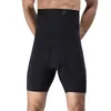 Homens de corpo shapers homens fitness shaper boxer briefs abdômen envoltório preto barriga controle cinta calças emagrecimento cintura alta barriga shorts roupa interior