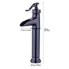 Badrumsvaskar Modern modern samtida Orb Ceramic Cold Water Mixer Tap Faucet Basin mätt