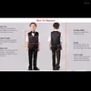 Costumes pour hommes Chic Enfants Vêtements Formel Fleur Filles Mariage Tuxedo 2 Pièces Mode Encoche Revers Double Boutonnage Blazer Slim Fit Costume Pour