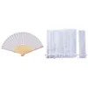 Gift Wrap 30 PCS Folding Paper Hand Fan Custom Halloween Ladies White 100 Pack Pouch Drawstring Organza Bags289m