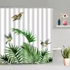 Shower Curtains Tropical Greenery Bathroom Curtain Summer Jungle Fabric Waterproof Hook Hanging Screen For Home Use283F